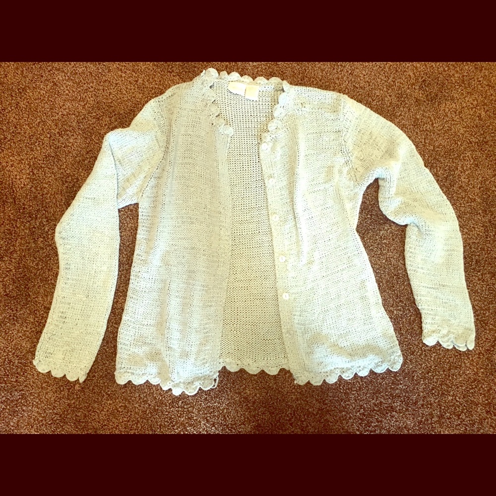 Long sleeve robin eggs blue cardigan